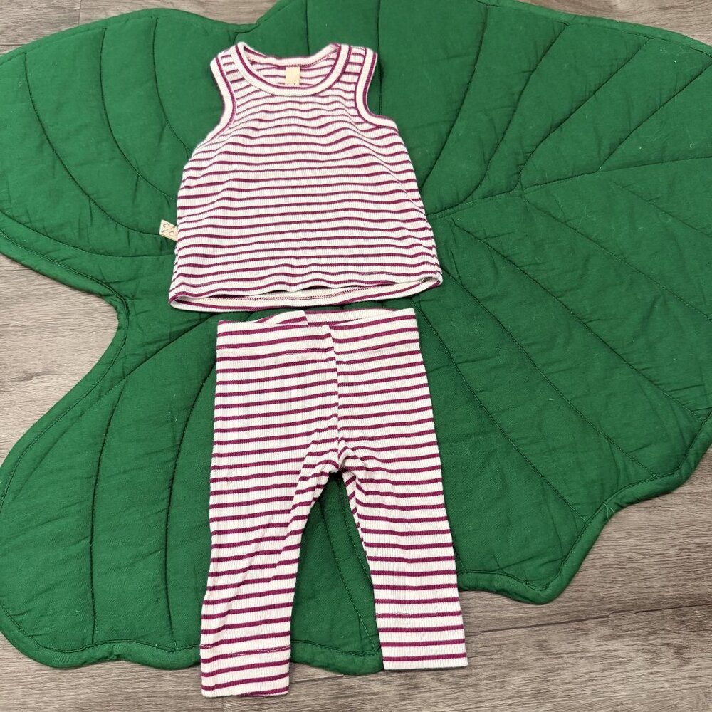 Childhoods Clothing 3-6M Modal Ribbed Knit Tank Pants Set